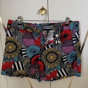 Banana Republic Marimekko Collection Floral Print Shorts 10